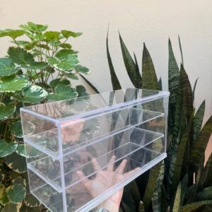3 SHELF ACRYLIC DESSERT/DISPLAY STAND- SIDE OPENING (13/5/7") - 1PC