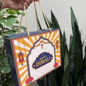 DIWALI FUSION BOX - (8.5/3/7") - INSIDE BOX INCLUDED -  PACK OF 10 PCS