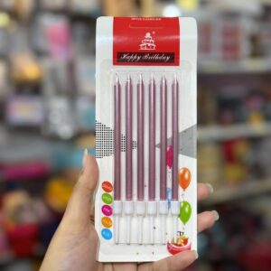 SLIM CANDLE - 1PC (colour given as per availability)