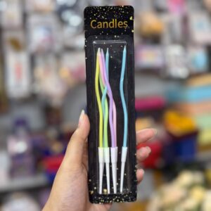MULTICOLOUR SWIRL CANDLE