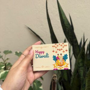 DIWALI GREETING CARD (3.5/2.5")- pack of 10pc