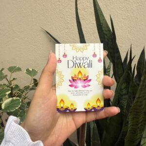 DIWALI GREETING CARD (3.5/2.5")- pack of 10pc