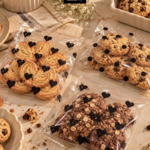 COOKIE POUCH (5/4” approx) pack of 100pcs ( design given as per availability)